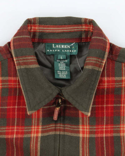 Vintage Ralph Lauren Wool Zip-up Flannel - L