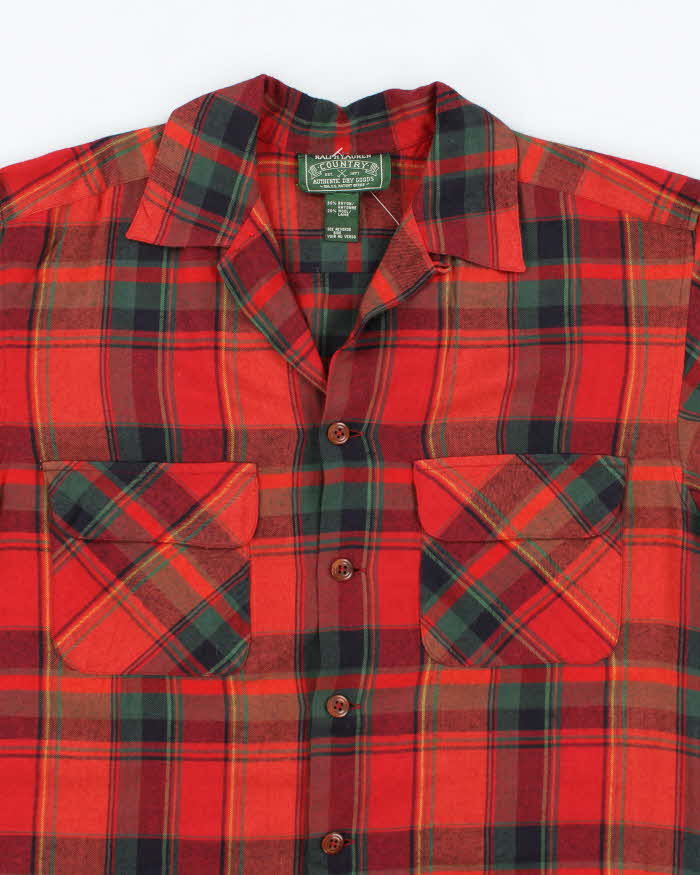 Vintage Ralph Lauren Wool Blend Lightweight Flannel Shirt - XL