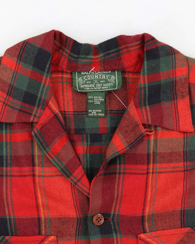 Vintage Ralph Lauren Wool Blend Lightweight Flannel Shirt - XL