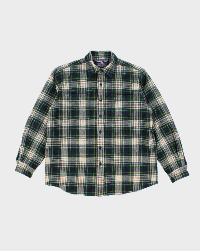 Vintage Polo Sport Ralph Lauren Wool Heavyweight Flannel - M