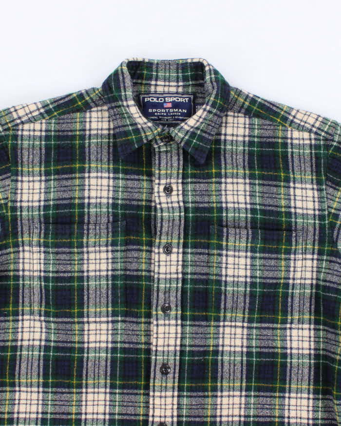 Vintage Polo Sport Ralph Lauren Wool Heavyweight Flannel - M