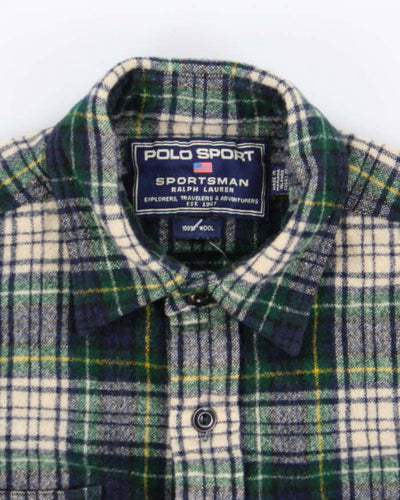 Vintage Polo Sport Ralph Lauren Wool Heavyweight Flannel - M