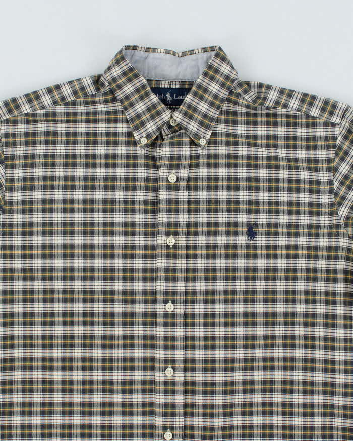 Vintage Ralph Lauren Check Long Sleeve Heavyweight Shirt - M