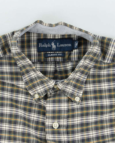 Vintage Ralph Lauren Check Long Sleeve Heavyweight Shirt - M