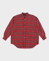 Vintage Ralph Lauren Check Long Sleeve Oversized Shirt - L