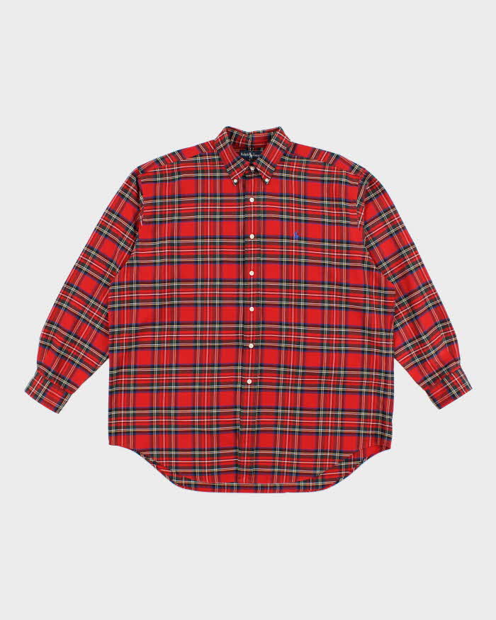 Vintage Ralph Lauren Check Long Sleeve Oversized Shirt - L