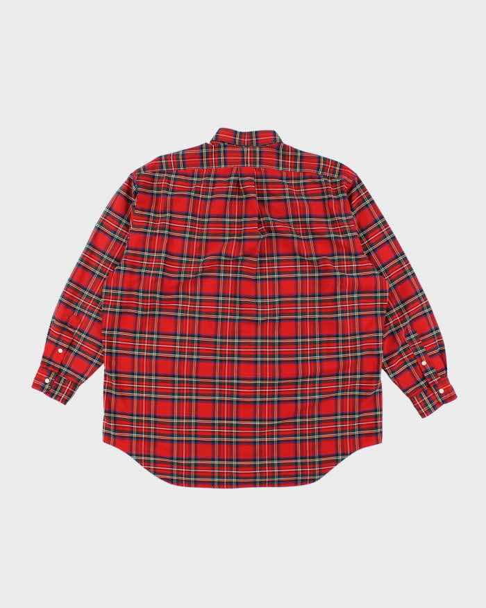 Vintage Ralph Lauren Check Long Sleeve Oversized Shirt - L