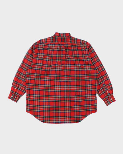 Vintage Ralph Lauren Check Long Sleeve Oversized Shirt - L