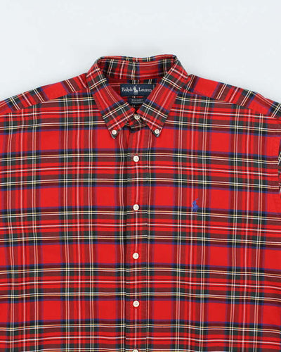 Vintage Ralph Lauren Check Long Sleeve Oversized Shirt - L