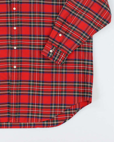 Vintage Ralph Lauren Check Long Sleeve Oversized Shirt - L
