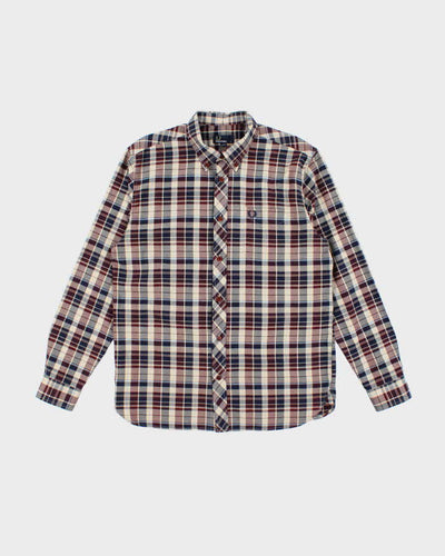 Vintage Fred Perry Check Long Sleeve Shirt - L