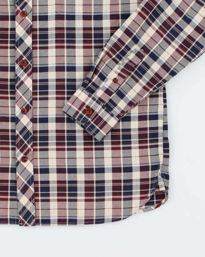 Vintage Fred Perry Check Long Sleeve Shirt - L