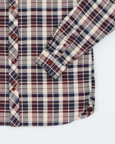 Vintage Fred Perry Check Long Sleeve Shirt - L