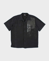 Harley Davidson Grey Pinstripe Collared Shirt - L