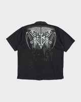 Harley Davidson Grey Pinstripe Collared Shirt - L
