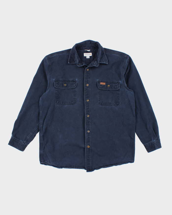 Carhartt Navy Blue Collared Shirt - L