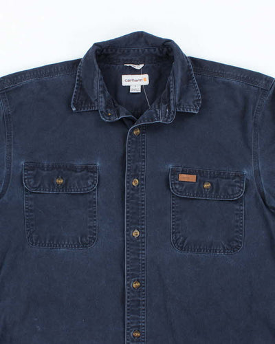 Carhartt Navy Blue Collared Shirt - L