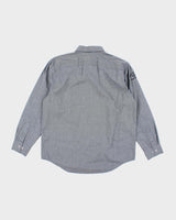 Harley Davidson Grey Pinstripe Collared Shirt - L
