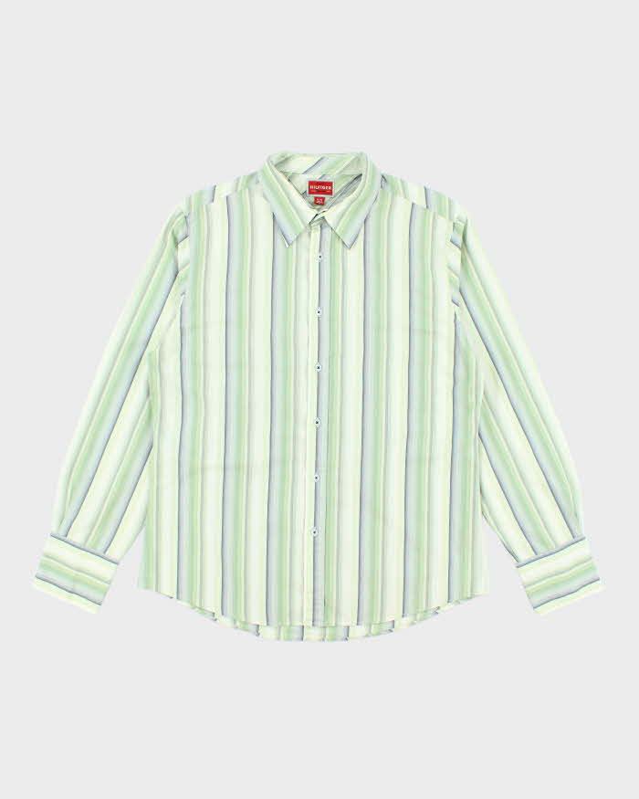 Vintage Y2k 00s Tommy Hilfiger Stripe Shirt - XL