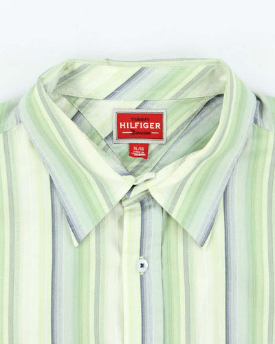 Vintage Y2k 00s Tommy Hilfiger Stripe Shirt - XL