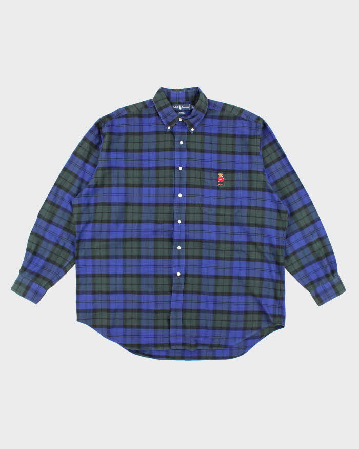 Vintage Ralph Lauren Oversized Check Long Sleeve Shirt - XL
