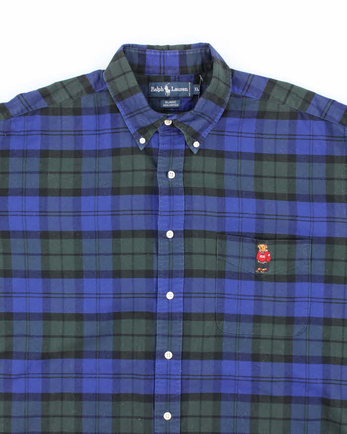 Vintage Ralph Lauren Oversized Check Long Sleeve Shirt - XL