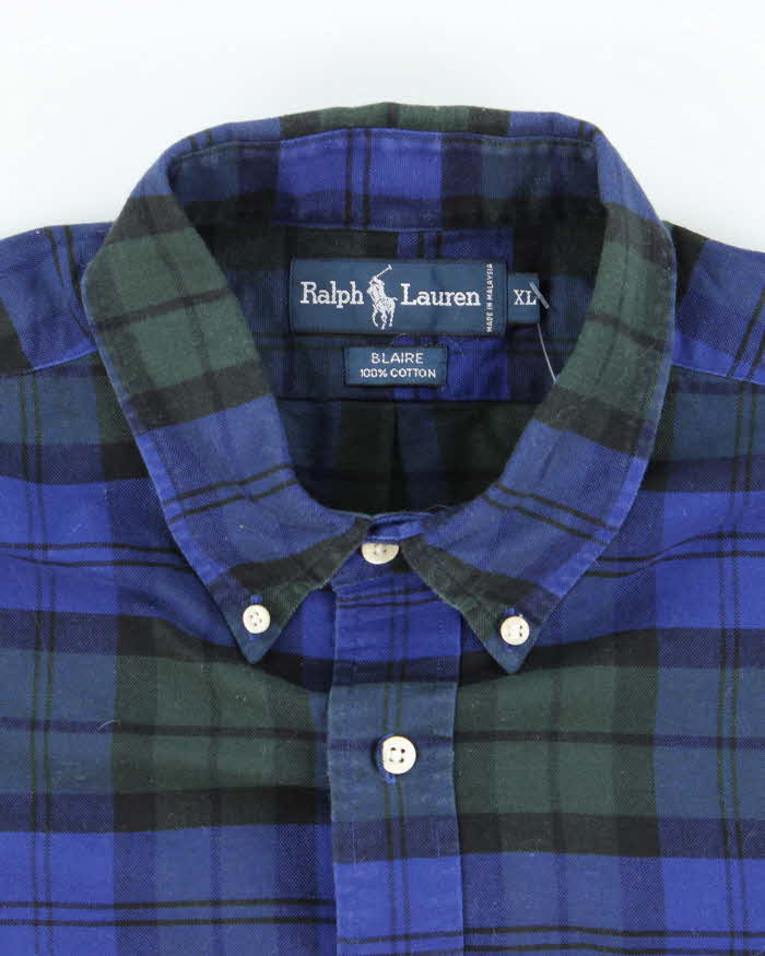 Vintage Ralph Lauren Oversized Check Long Sleeve Shirt - XL