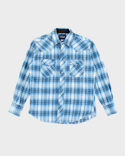 Vintage Wrangler Snap Button Flannel Shirt - M