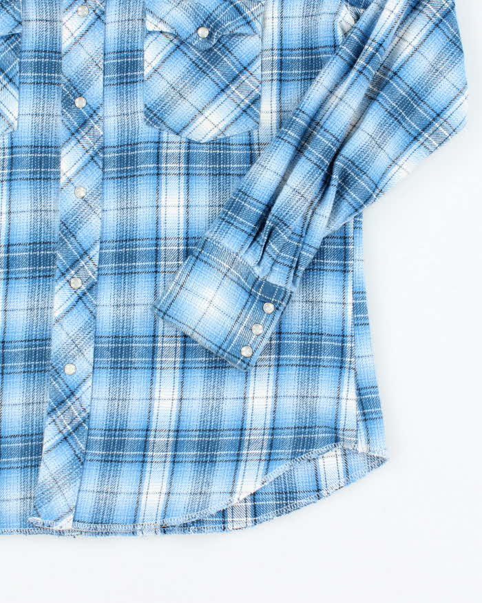 Vintage Wrangler Snap Button Flannel Shirt - M