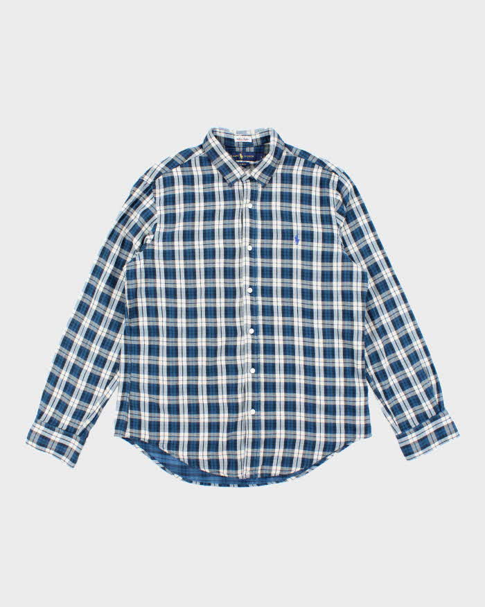 Ralph Lauren Slim Fit Blue Plaid Shirt - XL