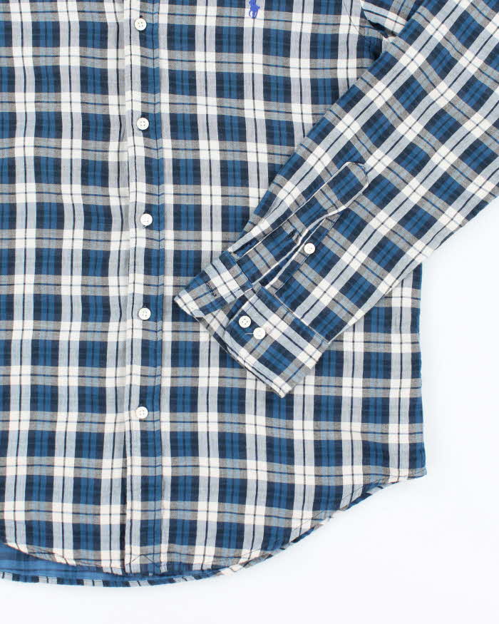 Ralph Lauren Slim Fit Blue Plaid Shirt - XL