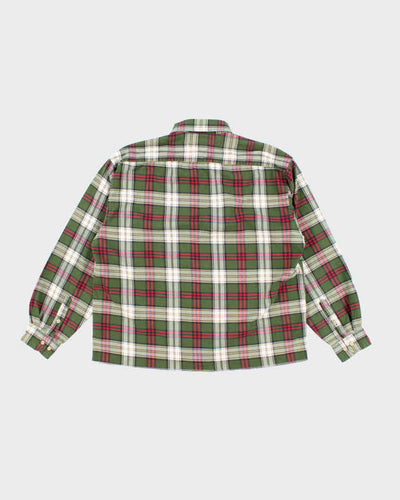 Men's Tommy Hilfiger Green Plaid Shirt - L