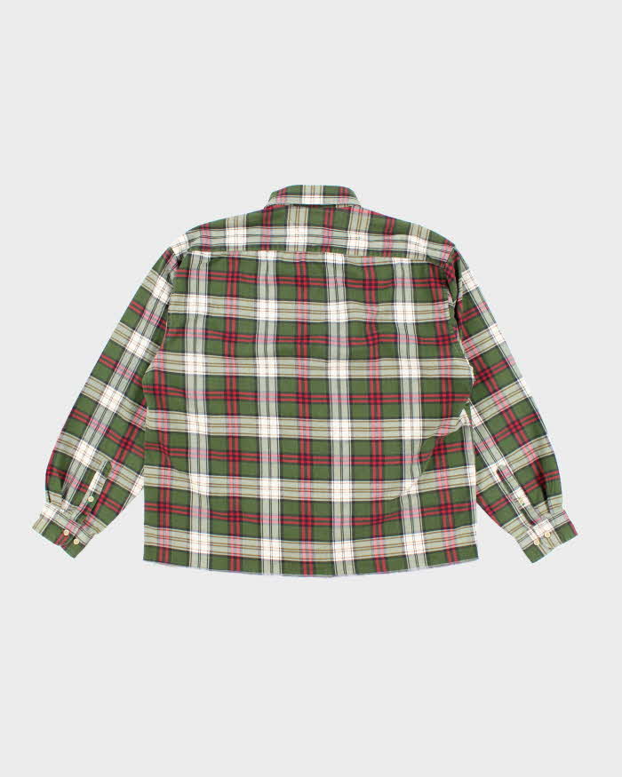 Men's Tommy Hilfiger Green Plaid Shirt - L