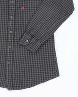 Men's Levi's Grey Flannel Plaid Shirt - M