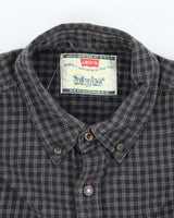 Men's Levi's Grey Flannel Plaid Shirt - M