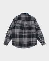 Men's Orvis Grey Flannel Plaid Shirt - S