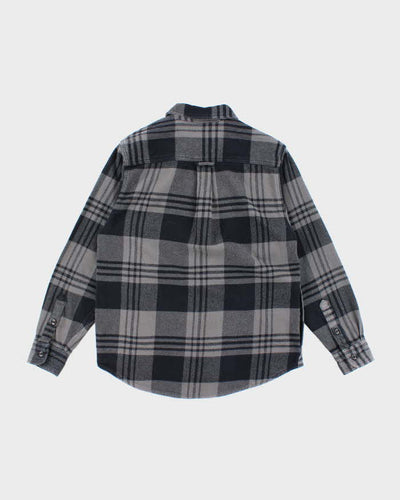 Men's Orvis Grey Flannel Plaid Shirt - S