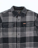 Men's Orvis Grey Flannel Plaid Shirt - S