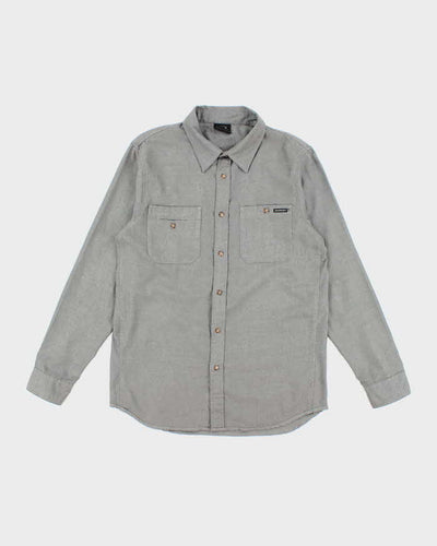 Men's Oakley Grey Button Up Shirt - M