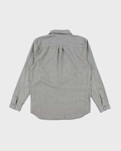 Men's Oakley Grey Button Up Shirt - M