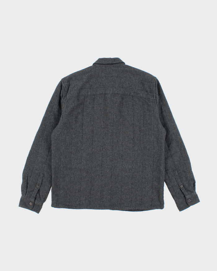 Men's Only &amp; Sons Grey Button Up Lined Over Shirt - M