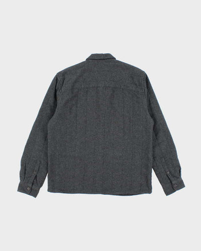 Men's Only & Sons Grey Button Up Lined Over Shirt - M