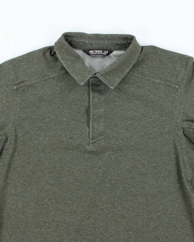 Men's Arc'Teryx Grey Green Collared Shirt - M