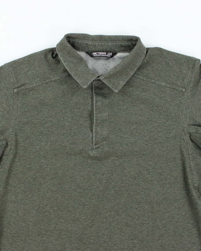 Men's Arc'Teryx Grey Green Collared Shirt - M