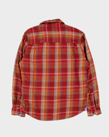 Marmot Red and Orange Plaid Work Shirt - M