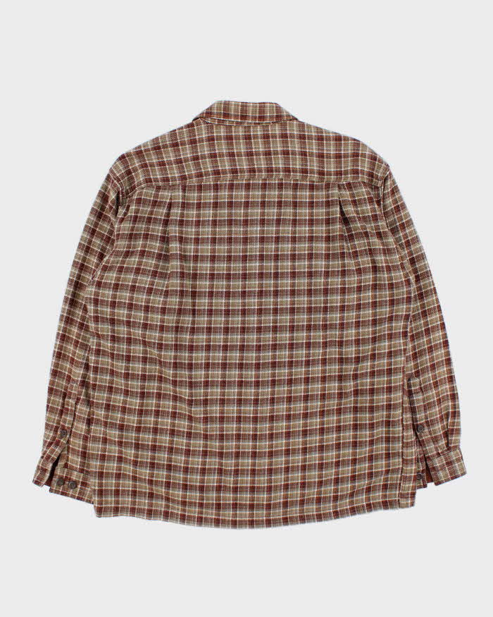 Patagonia Brown Plaid 100% Cotton Work Shirt - M