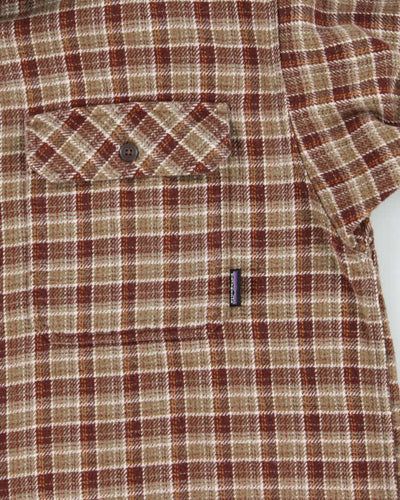Patagonia Brown Plaid 100% Cotton Work Shirt - M