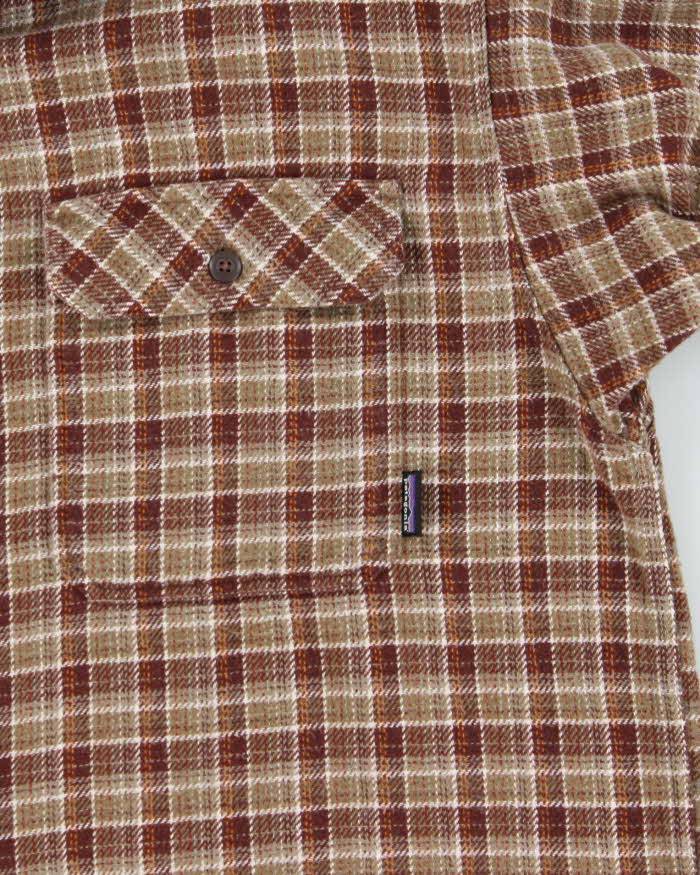 Patagonia Brown Plaid 100% Cotton Work Shirt - M
