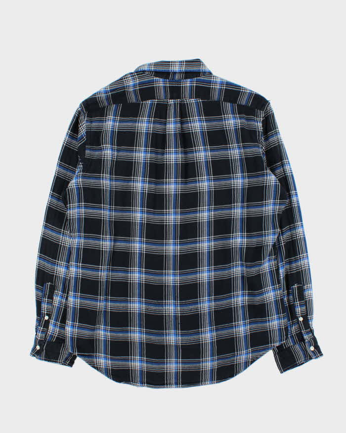 Ralph Lauren Blue Plaid 100% Cotton Work Shirt - XL