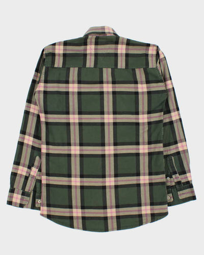 Ralph Lauren Green and Pink Plaid 100% Work Shirt - L